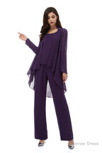 Mother of The Bride Dresses Pants Suit Long Sleeves with Jacket Outfit