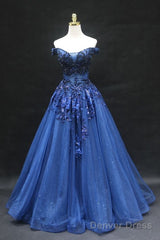 Navy Blue Formal Dress Prom Dress,