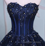 Navy Blue Lace Applique Tulle Long Party Dresses Formal Gown Off Shoulder Floor Length Prom Dresses
