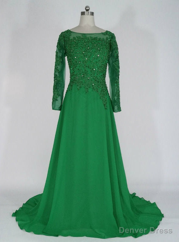 New arrivals Long Lace Appliques Beaded Formal Dresses Mother of the Bride Dresses Main image