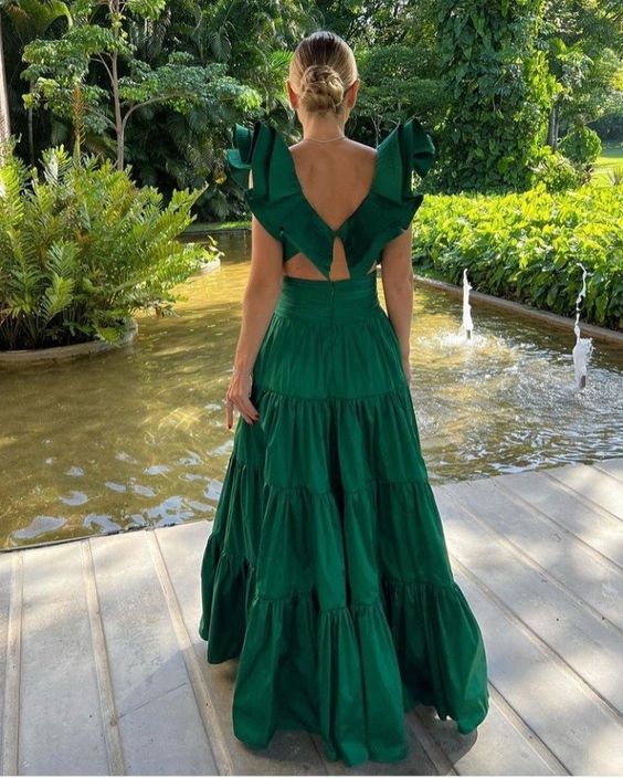 New Arrive Green Prom Dress Prom Gowns Long Prom Dresses Secondary image