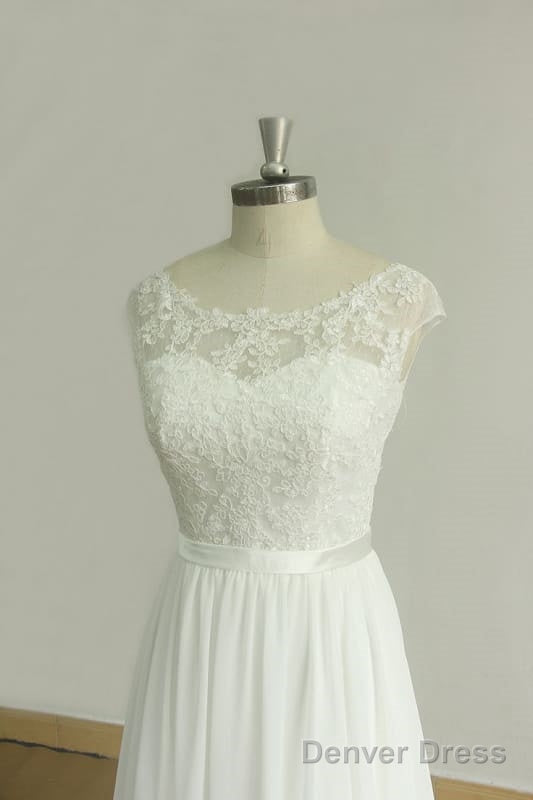 New Lace O-Neck Lace Tulle Boho Wedding Dresses
