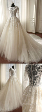 New Style Wedding Dresses Long Sleeves, Bride Dresses, Bridal Gown ,Dresses For Brides
