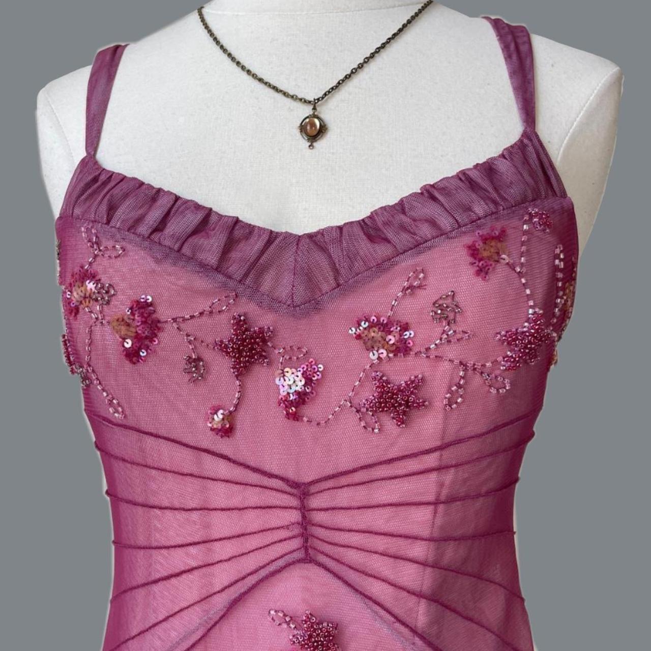 NiceVestidos--Pink Beaded Mid-Length Homecoming Dress Prom Dresses Secondary image
