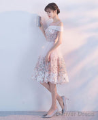 Pink Lace Tulle Short Prom Dress Pink Homecoming Dress