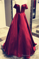 Off Shoulder Floor Length Ballgowns Prom Dresses