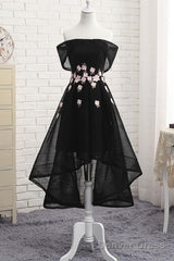 Off Shoulder High Low Fashionable Party Dress, Homecoming Dresses, Lovely Formal Dresses