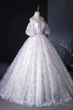 Off Shoulder Sweetheart Lace Long Prom Dress, Lace Prom Dress
