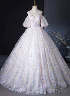 Off Shoulder Sweetheart Lace Long Prom Dress, Lace Prom Dress