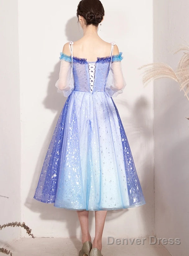 Off Shoulder Tulle Homecoming Dresses
