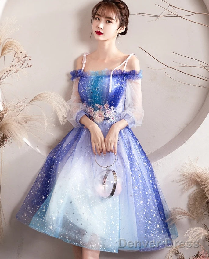 Off Shoulder Tulle Homecoming Dresses Main image