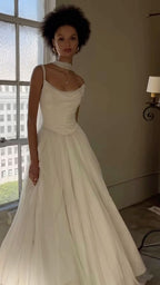 Off Shoulder White Beautiful Wedding Dress Long Prom Dresses
