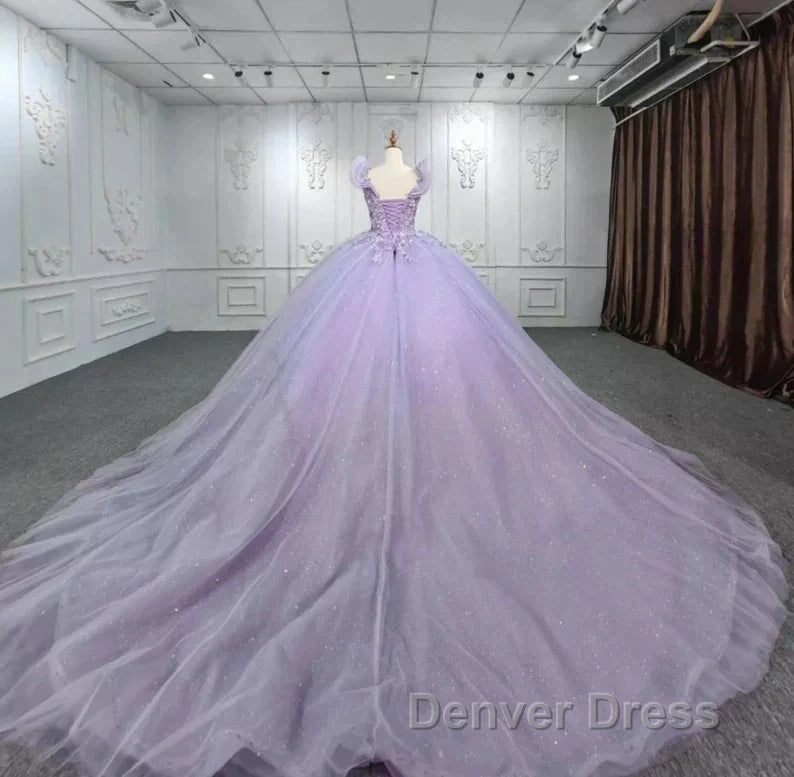 Off The Shoulder Deep V Neck Long Wedding Dresses With Applique