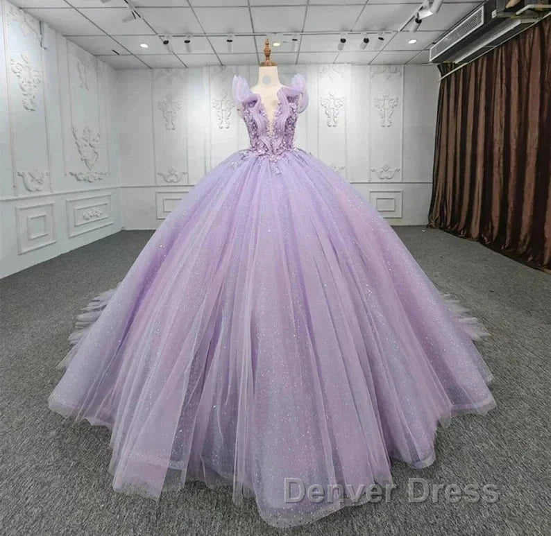 Off The Shoulder Deep V Neck Long Wedding Dresses With Applique