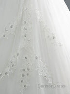 Off The Shoulder Lace Sequins Ball Gowns Wedding Dresses