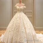 Off The Shoulder Lace Wedding Dresses Ball Gown