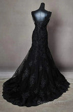 Off The Shoulder Long Wedding Dresses With Applique