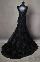 Off-The-Shoulder Long Wedding Dress With Applique