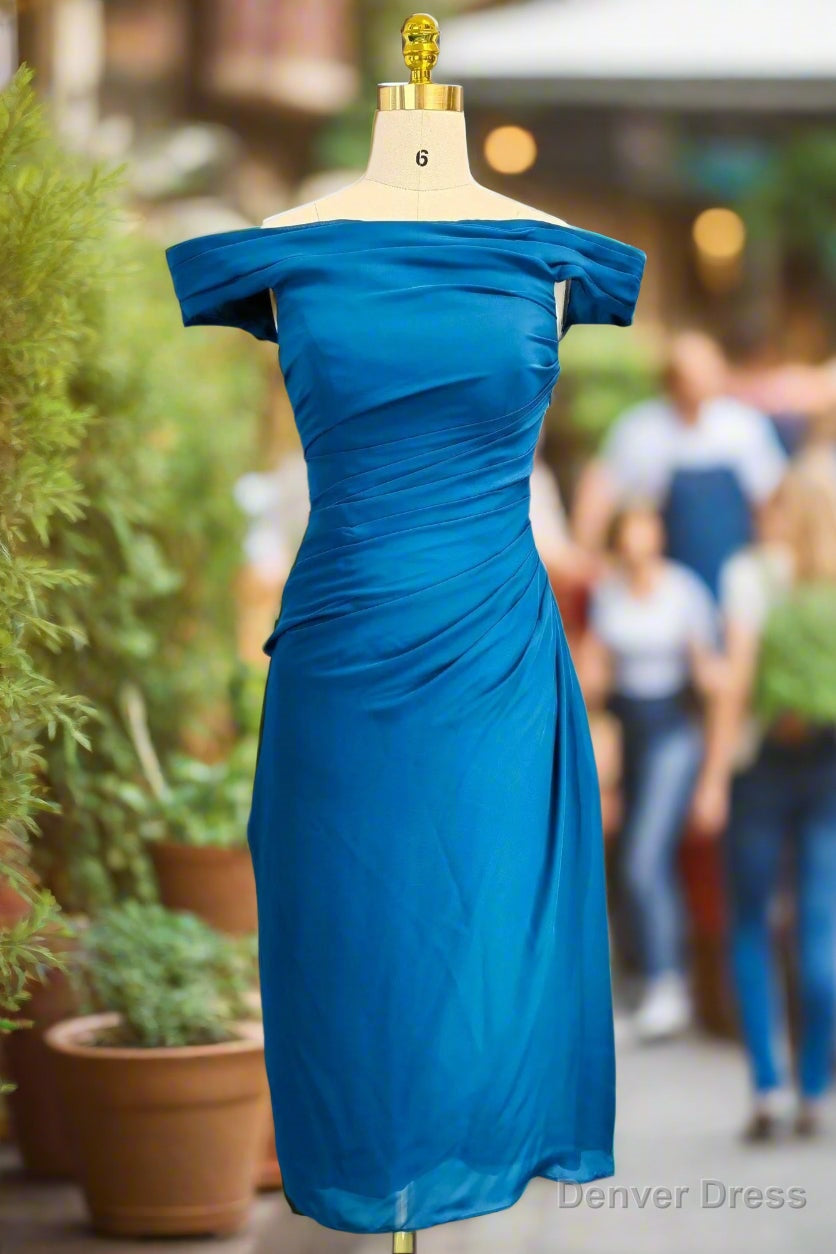 Off The Shoulder Mini Dress Short Mother Of The Bride Dresses Main image