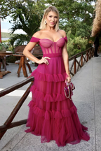 Off The Shoulder Prom Dress, Prom Dress