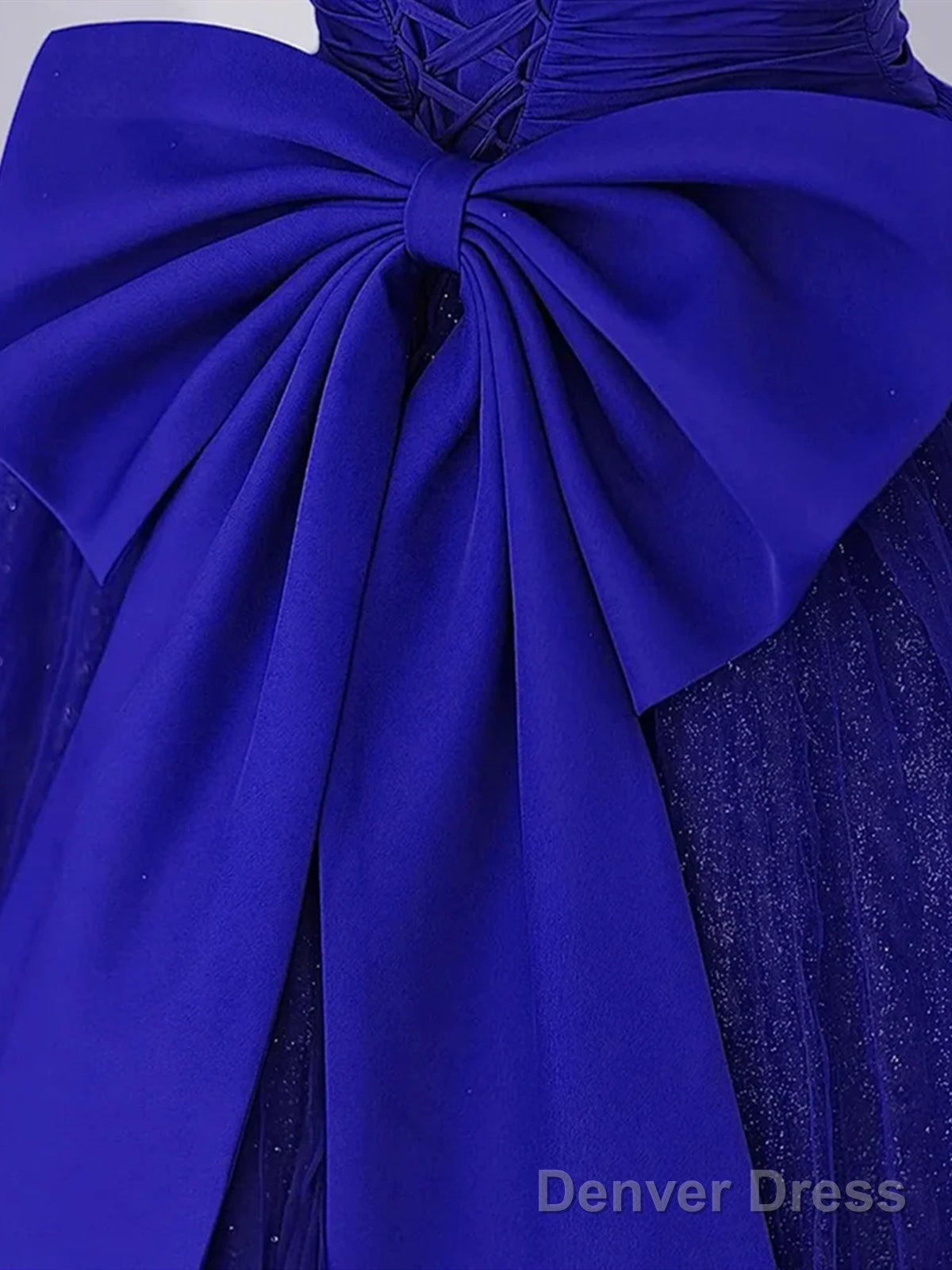 Off The Shoulder Royal Blue Long Prom Dresses, Royal Blue Long Formal Evening Dresses Secondary image