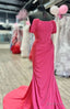 Off the Shoulder Straps Long Prom Dresses