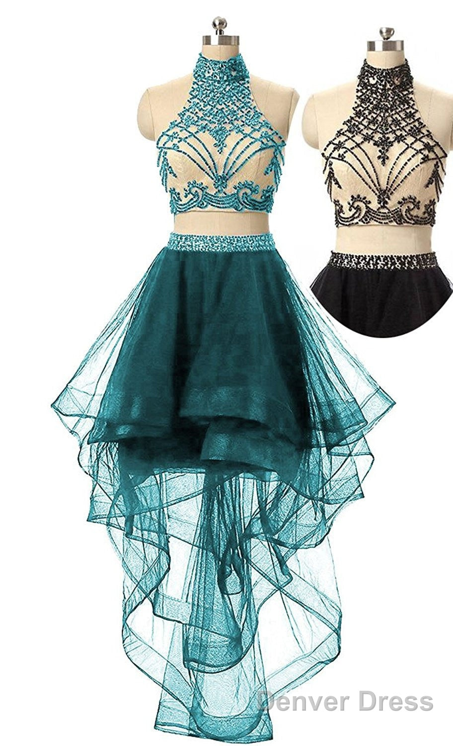 Orange 2 Pieces Homecoming Dresses