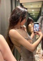 Prom Dress Fashion Masquerade Prom Dress Long, Halter Neck A Line Satin Slip Prom Dresses