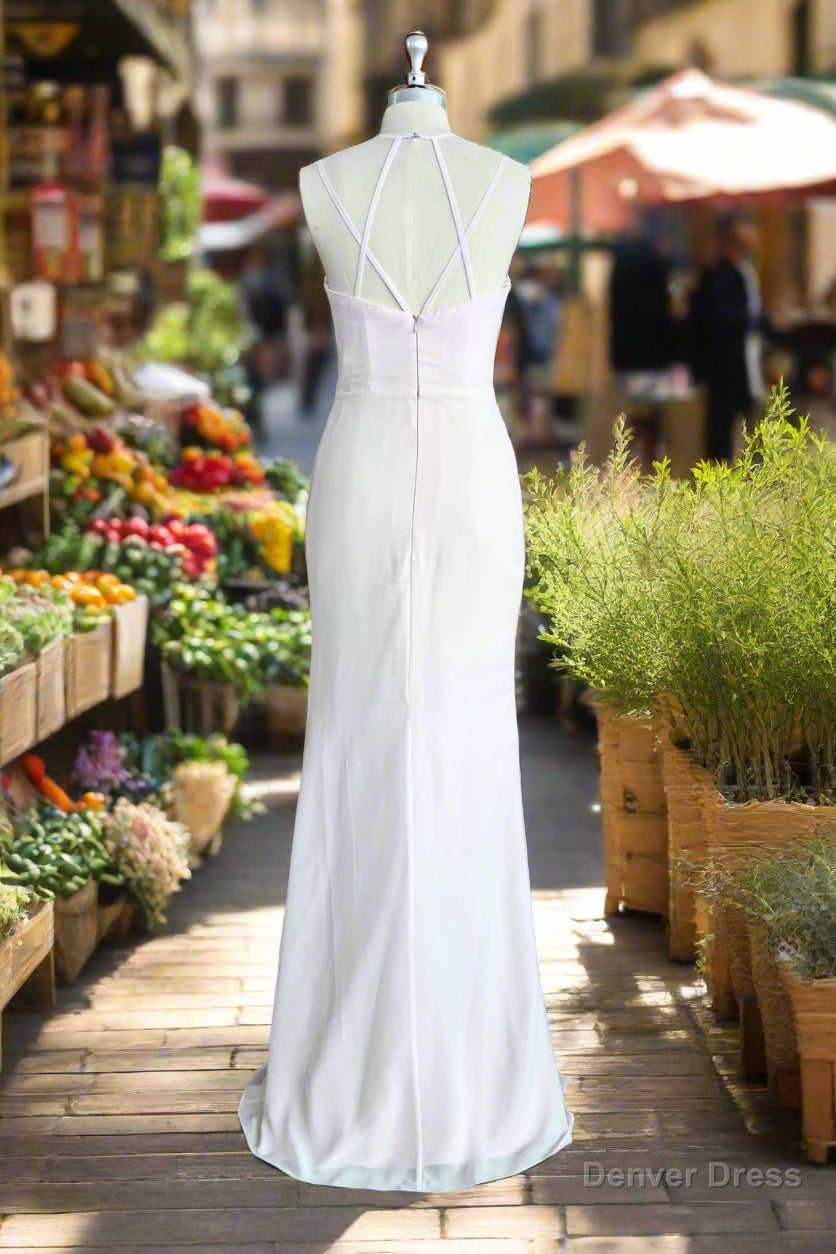 Pink A-line Chiffon Spaghetti Straps Sleeveless Ruffles Long Bridesmaid Dress