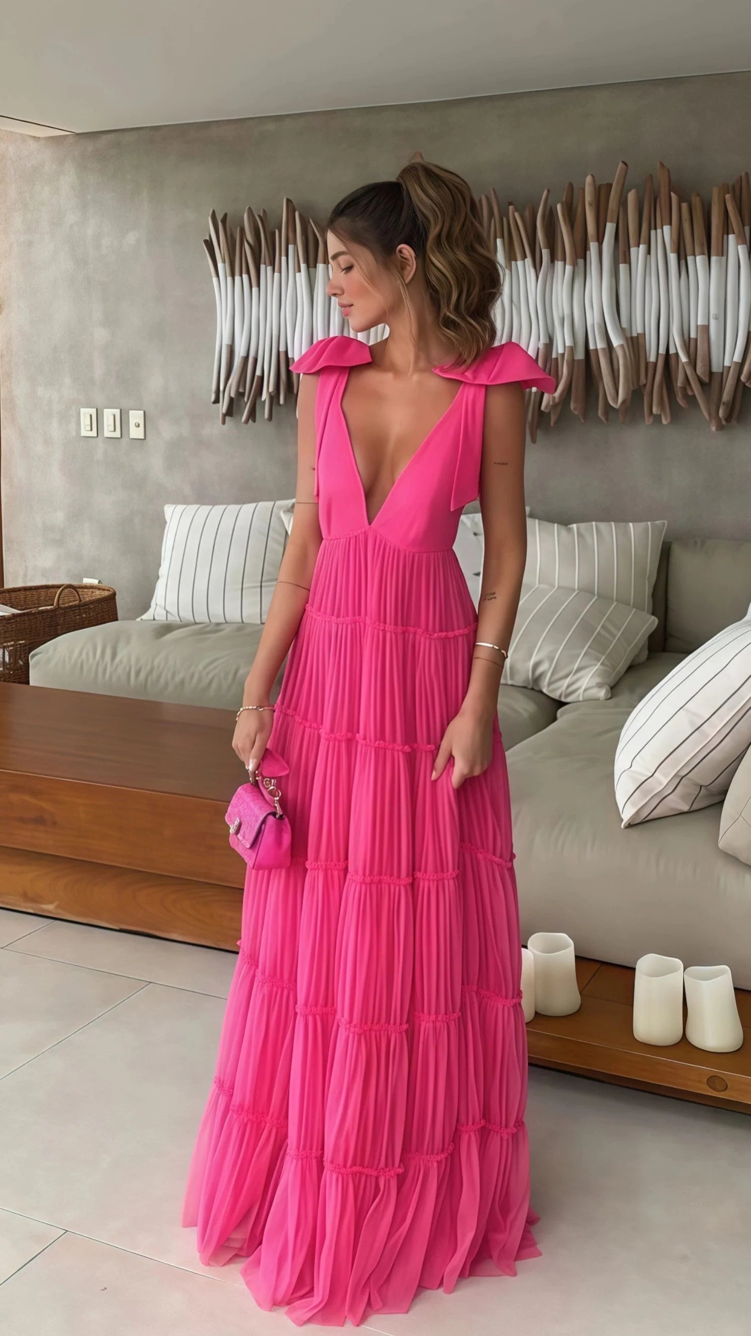 Neck Prom Dresses Main image
