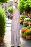 Pink Bridesmaid Dress A Line Straps Tiered Chiffon Floor Length Long Prom Dresses