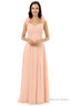 Pink Chiffon Halter Backless With Pleats Bridesmaid Dresses