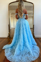 Pink Corset Off the Shoulder Long Prom Dresses with Ruffles