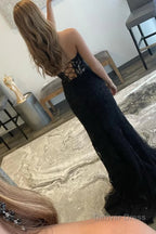 Pink Corset Sweetheart Long Lace Prom Dresses with Slit