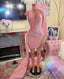 Pink Prom Dress, Sparkly Prom Dress, Glitter Prom Dress, Sexy Prom Dresses