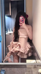 Pink Homecoming Dress Mini Prom Dress Birthday Prom Graduation Dresses