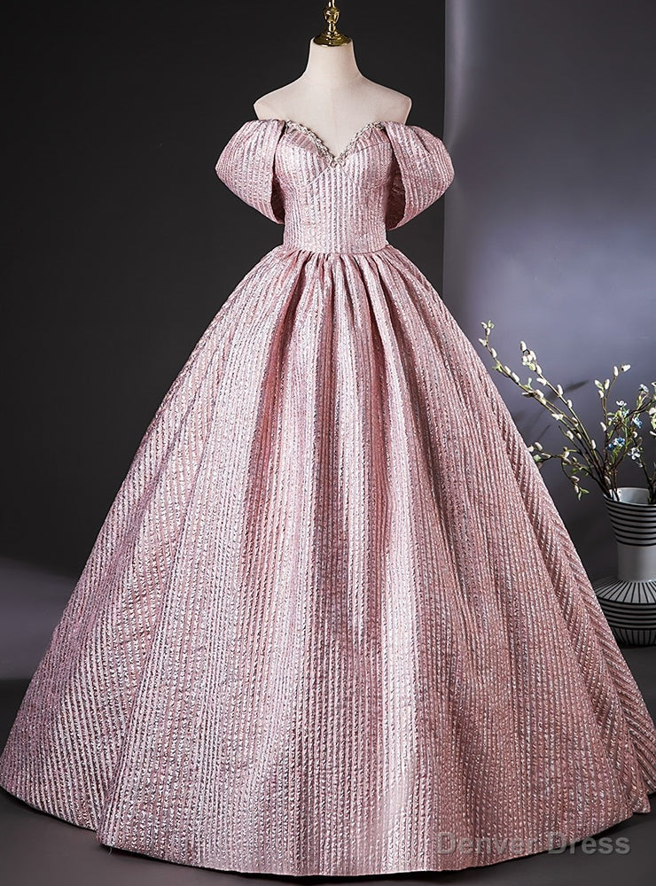Pink Off the Shoulder Quinceanera Dresses