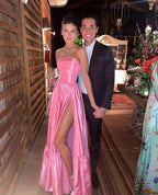 Pink Prom Dress Women Sexy Dress Elegant Prom Dresses