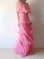Pink Prom Dress Women Sexy Dress Elegant Prom Dresses