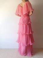 Pink Prom Dress Women Sexy Dress Elegant Prom Dresses