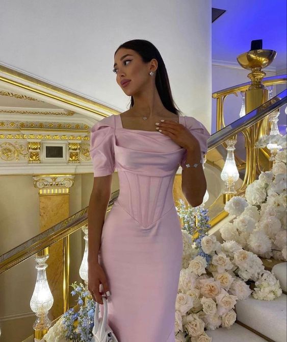 Pink Prom Dresses Women Prom Gowns Main image