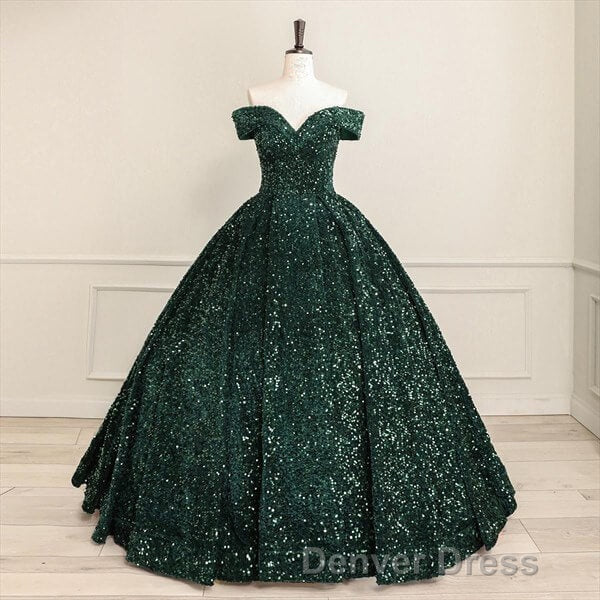 Pink Quinceanera Dresses Sequin Off The Shoulder Ball Gown Dresses