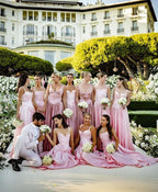 Pink Retro Elegant A-Line Spaghetti Strap Satin Long Prom Dress Birthday Prom Dress Bridesmaid Dresses