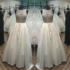 Pink Satin Ball Gowns Prom Dresses Crystal Beaded  Luxury Evening Gowns