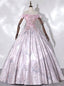 Pink Satin Off the Shoulder Appliques Quinceanera Dresses