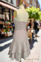 Pink Sweetheart A Line Short Homecoming Dress Cute Mini Graduation Dresses