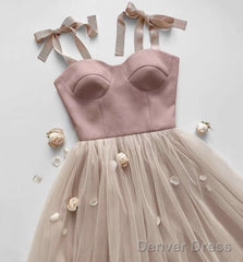 Pink Tulle Shortparty Dress Short Homecoming Dresses