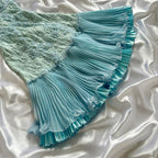 Powder Blue Sparkling Charming Retro Princess Stunning Unique Fashionable Beautiful Elegant Delicate Lace Short Lace Sequin Homecoming Dress Prom Dress Prom Dress Birthday Prom Dress