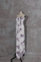 Pretty A Line Halter Floral Chiffon Long Prom Dress Birthday Dresses For Women