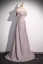 Pretty A Line Square Neckline Sleeveless Long Evening Party Dresses Pink Prom Dresses